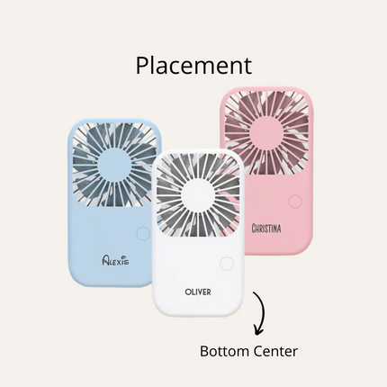 USB Handheld Fan (Name Printing)