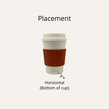Wheat Fibre Coffee Cup with Stirrer (Name Printing)