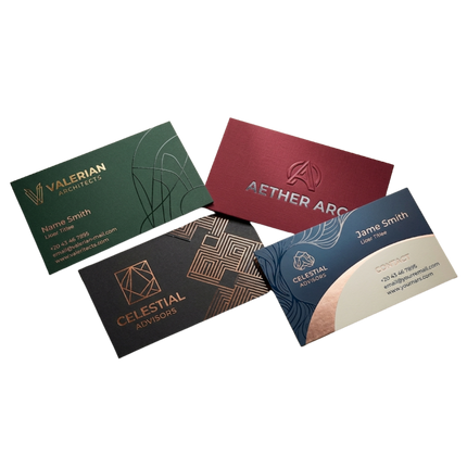Premium cards (Spot-UV / Foil / Emboss)