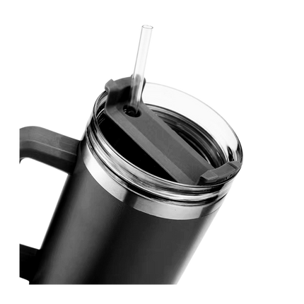 1.2L Stainless Steel Insulated Tumbler with Straw