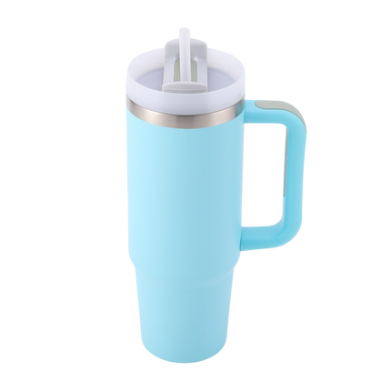 1.2L Stainless Steel Insulated Tumbler with Straw