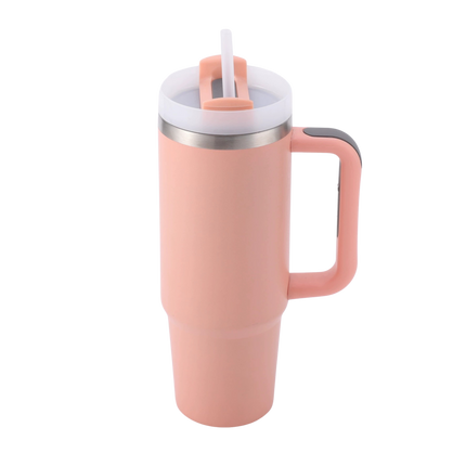 1.2L Stainless Steel Insulated Tumbler with Straw