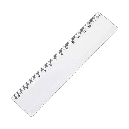 Clear Acrylic 15cm Ruler