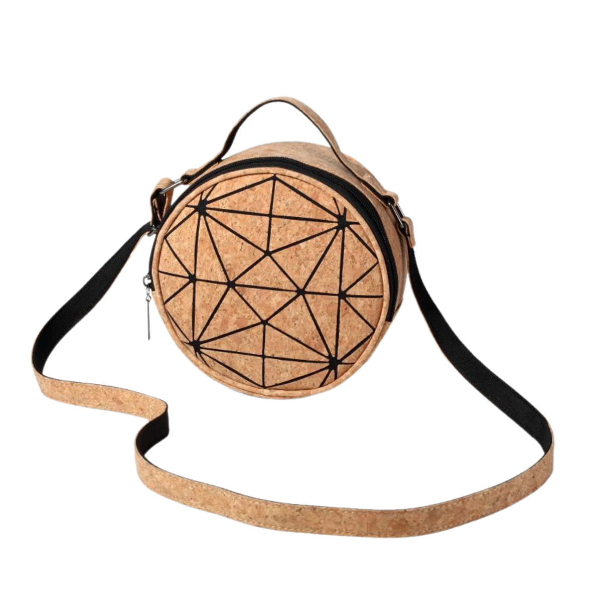 Round Cork Sling Bag