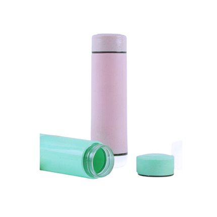 Double Walled Wheat Fibre and Glass Bottle (Deliver in 4-6 weeks)