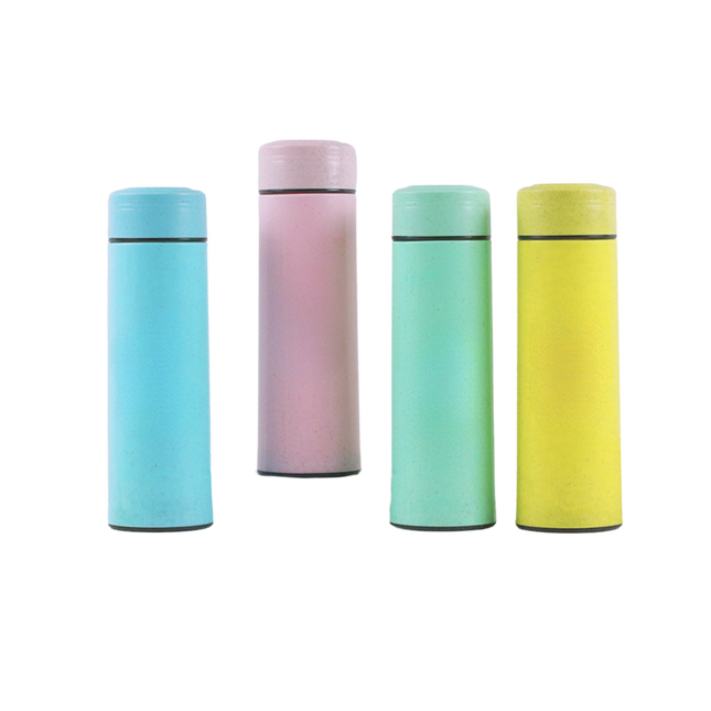 Double Walled Wheat Fibre and Glass Bottle (Deliver in 4-6 weeks)