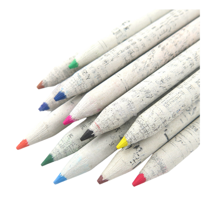 Eco Recycled Paper Colour Pencil Set (Deliver in 4-6 weeks)