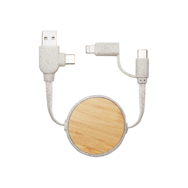 Eco Bamboo Charging Cable (Deliver in 4-6 weeks)