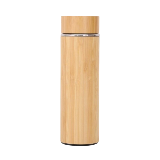 Stainless Steel Bamboo Thermal Bottle (Deliver in 4-6 weeks)