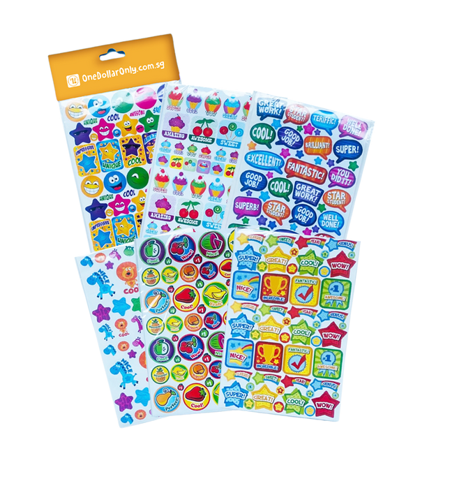 Pack of 6 Motivational Stickers