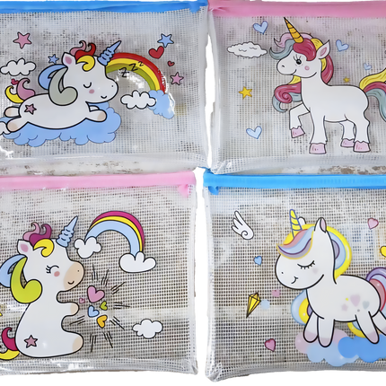 Unicorn Design PVC Pencil Case