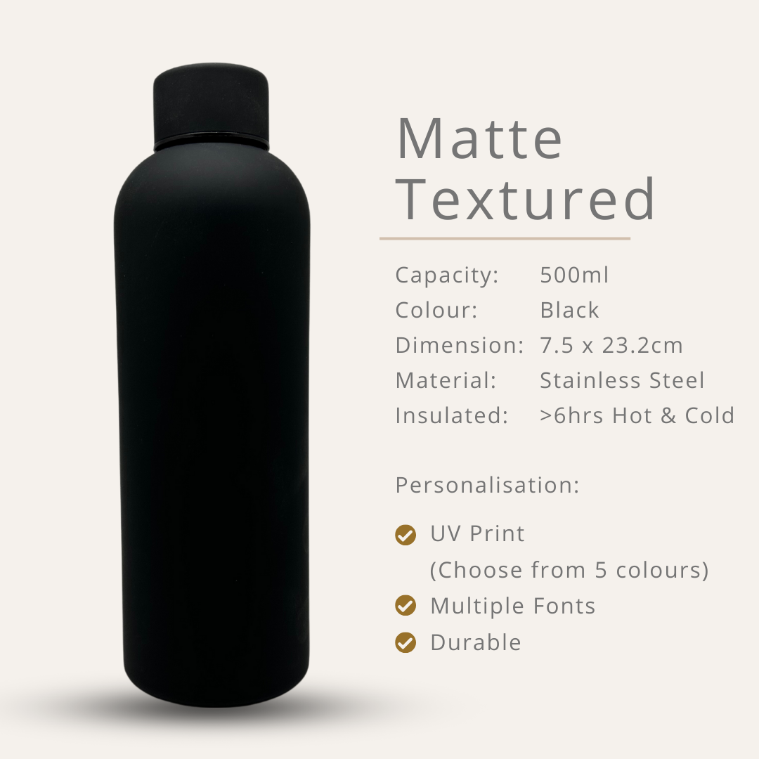 Personalised Thermal Bottle 220ml - 600ml (Name Printing)
