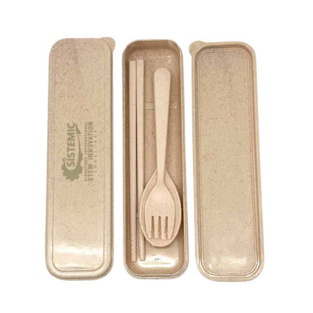 Customised Wheat Fibre Cutlery Set (Preorder)