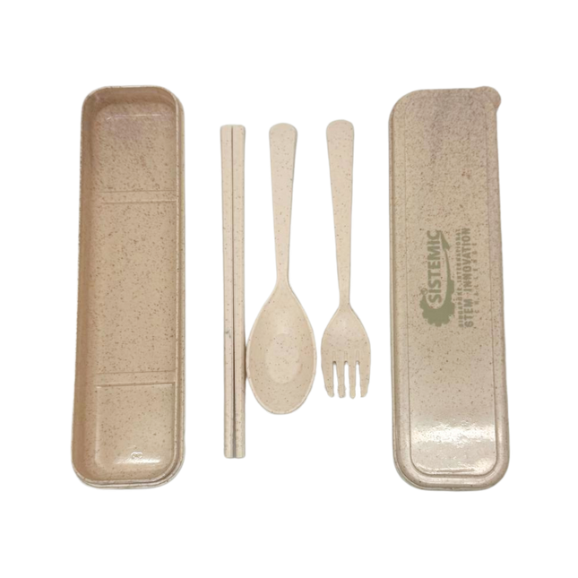 Customised Wheat Fibre Cutlery Set (Preorder)
