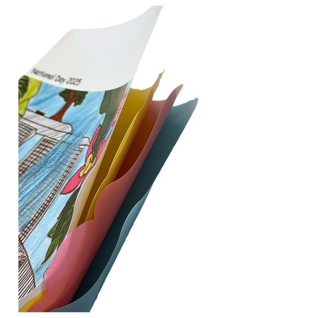 Customised 4-Compartment L Shaped Plastic Folder (Preorder)
