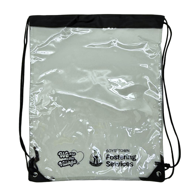 Customised Transparent Drawstring Backpack (Preorder)