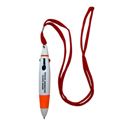 Customised 4 Colour Pen with Lanyard (Preorder)