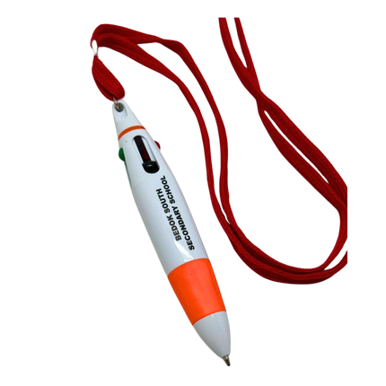 Customised 4 Colour Pen with Lanyard (Preorder)
