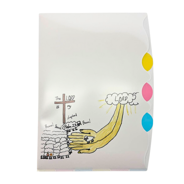 Customised 4-Compartment L Shaped Plastic Folder (Preorder)
