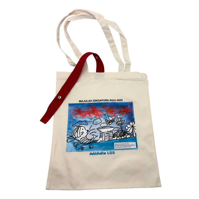 Customised Folding Canvas Bag with Ribbon (Preorder)