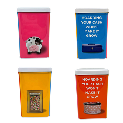 Customised Metal Tin Coin Bank (Preorder)