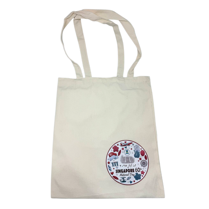 Customised Singapore Skyline Theme Cotton Tote Bag 33x38cm (Preorder)