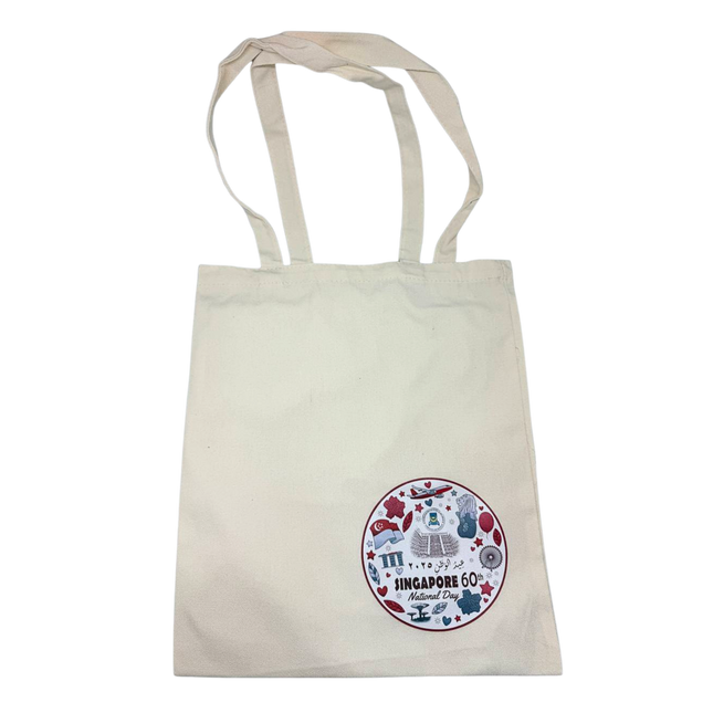 Customised Singapore Skyline Theme Cotton Tote Bag 33x38cm (Preorder)