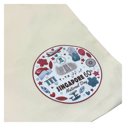 Customised Singapore Skyline Theme Cotton Tote Bag 33x38cm (Preorder)
