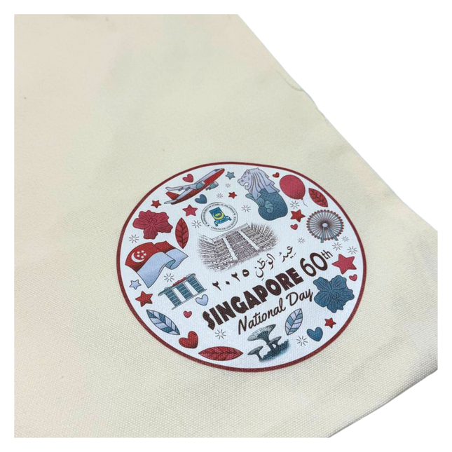 Customised Singapore Skyline Theme Cotton Tote Bag 33x38cm (Preorder)