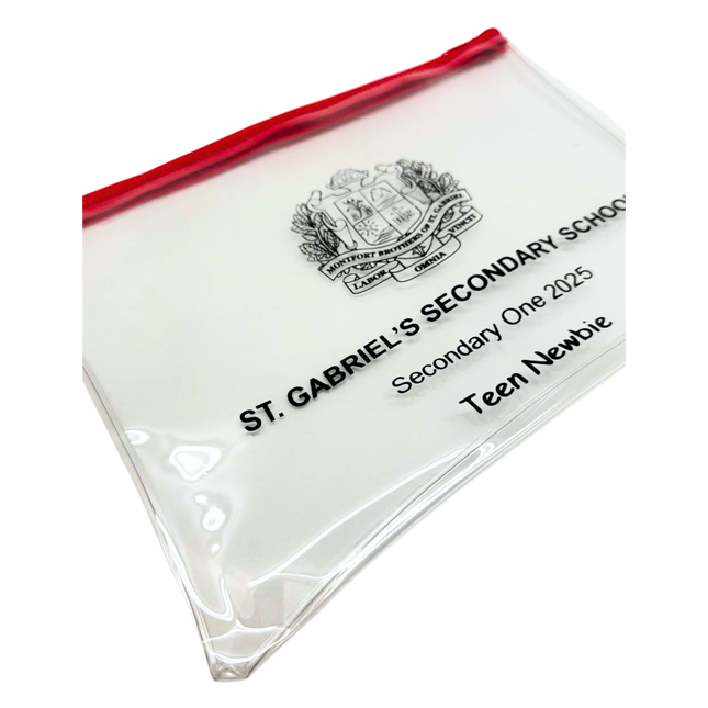 Customised Transparent PVC A5 Zip Case (Preorder)