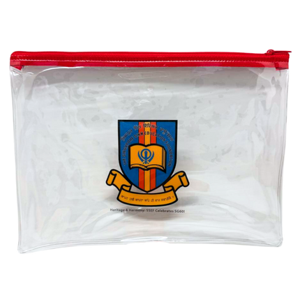 Customised Transparent PVC A5 Zip Case (Preorder)