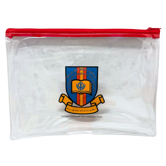 Customised Transparent PVC A5 Zip Case (Preorder)