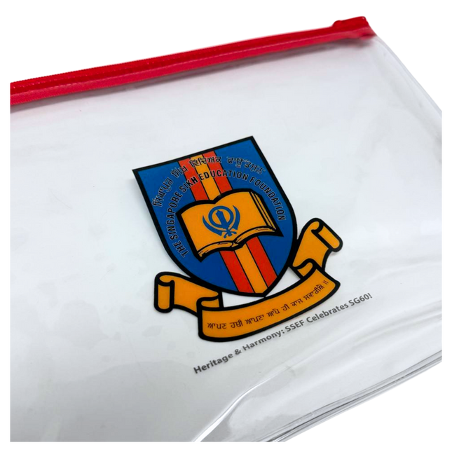 Customised Transparent PVC A5 Zip Case (Preorder)