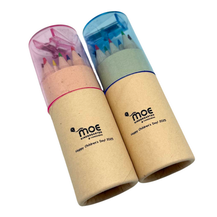 Customised Colour Pencil And Pencil Sharpener Set (Preorder)