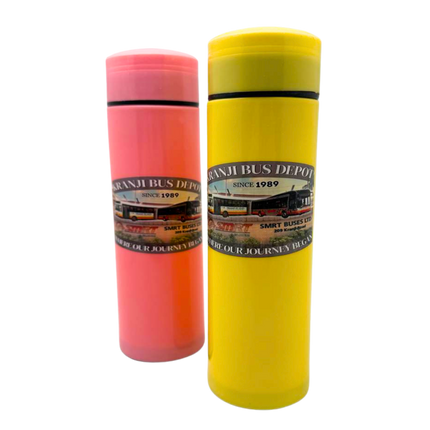 Customised Double Walled Wheat Fibre and Glass Bottle (Preorder)