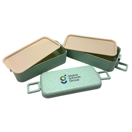 Customised Two Tier Eco Wheat Straw Lunch Box (Preorder)