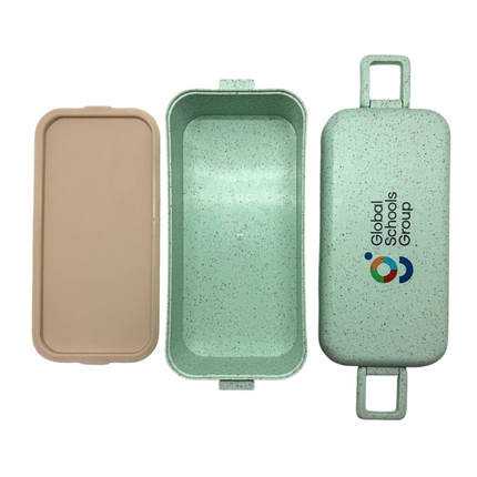 Customised Two Tier Eco Wheat Straw Lunch Box (Preorder)