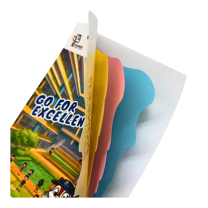 Customised 4-Compartment L Shaped Plastic Folder (Preorder)