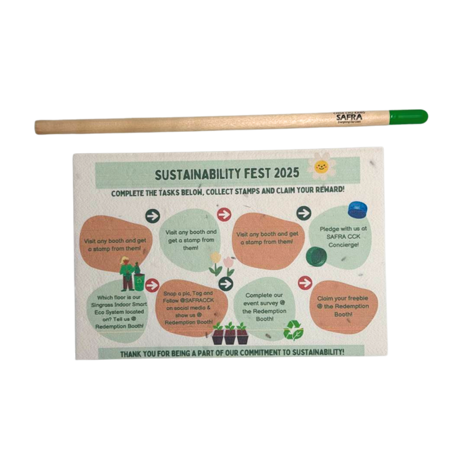 Customised Sprout Pencil with A6 Seed Plantable Paper (Preorder)