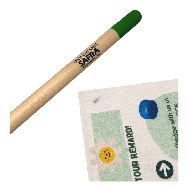 Customised Sprout Pencil with A6 Seed Plantable Paper (Preorder)