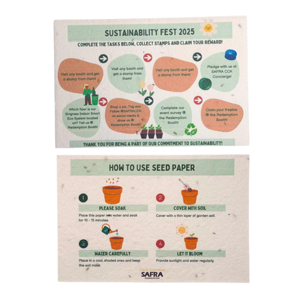 Customised Sprout Pencil with A6 Seed Plantable Paper (Preorder)