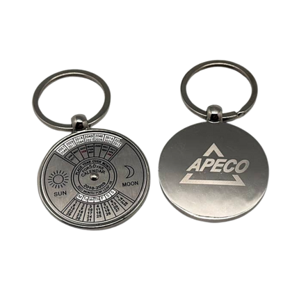 Customised Keychain With Rotating Calendar (Preorder)