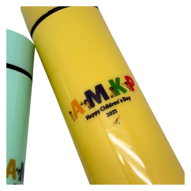 Customised Double Walled Wheat Fibre and Glass Bottle (Preorder)