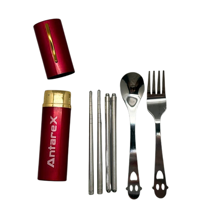 Customised 3-Piece Metal Cutlery In Portable Case (Preorder)