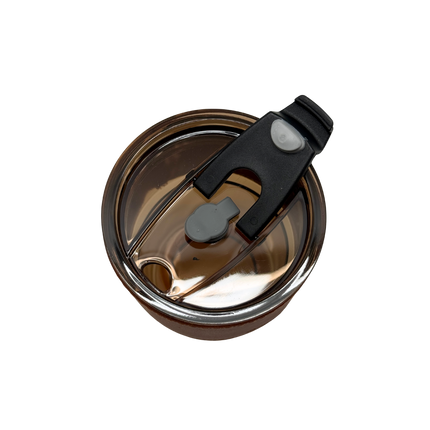 Customised Leather Grip Cup with Straw (Preorder)