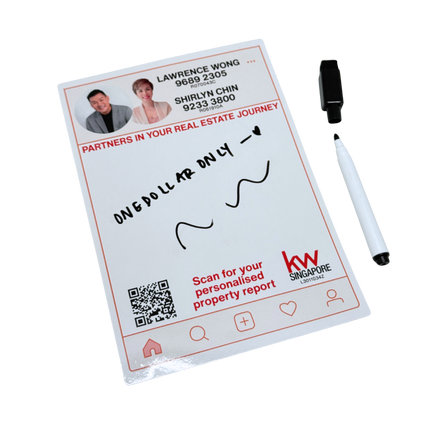Customised Whiteboard Fridge Magnet