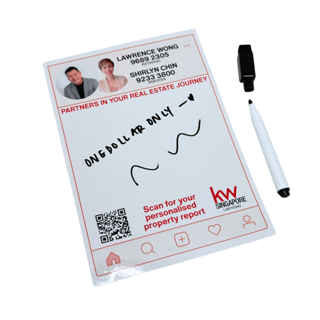 Customised Whiteboard Fridge Magnet