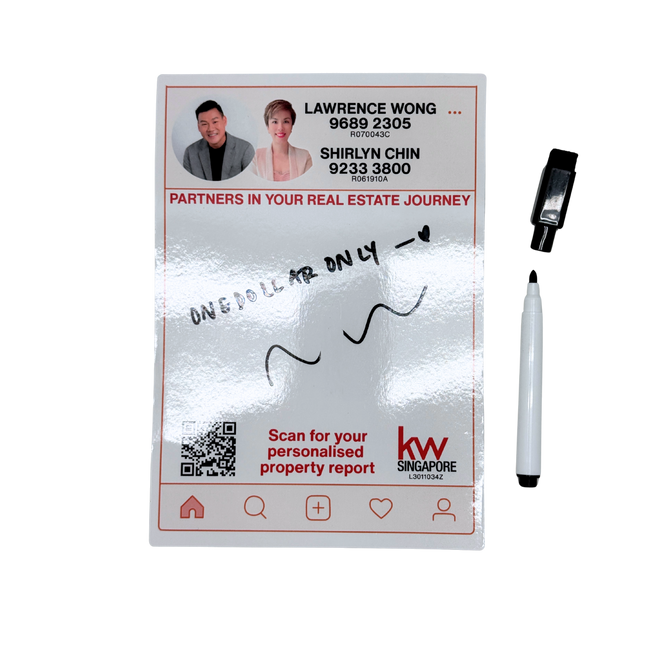 Customised Whiteboard Fridge Magnet