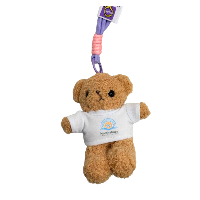 Customised 12cm Bear with Shirt Keychain