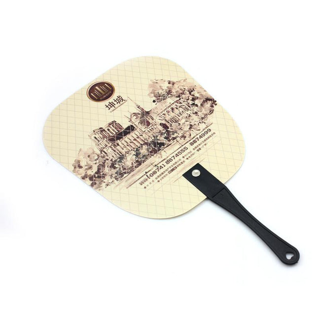 Small Rivet Handle Plastic Fan IWG FC One Dollar Only
